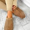 Footwear NO DOUBT | Slip Up - Beige Faux Suede Slippers