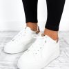 Footwear NO DOUBT | Watch Her Go - White Leopard Platform Trainers