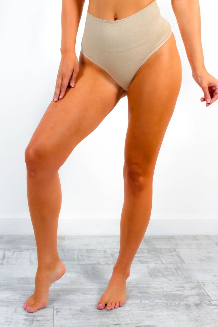 Accessories CINTAMANI | Suck It Up - Nude Shapewear High Waist Control Thong