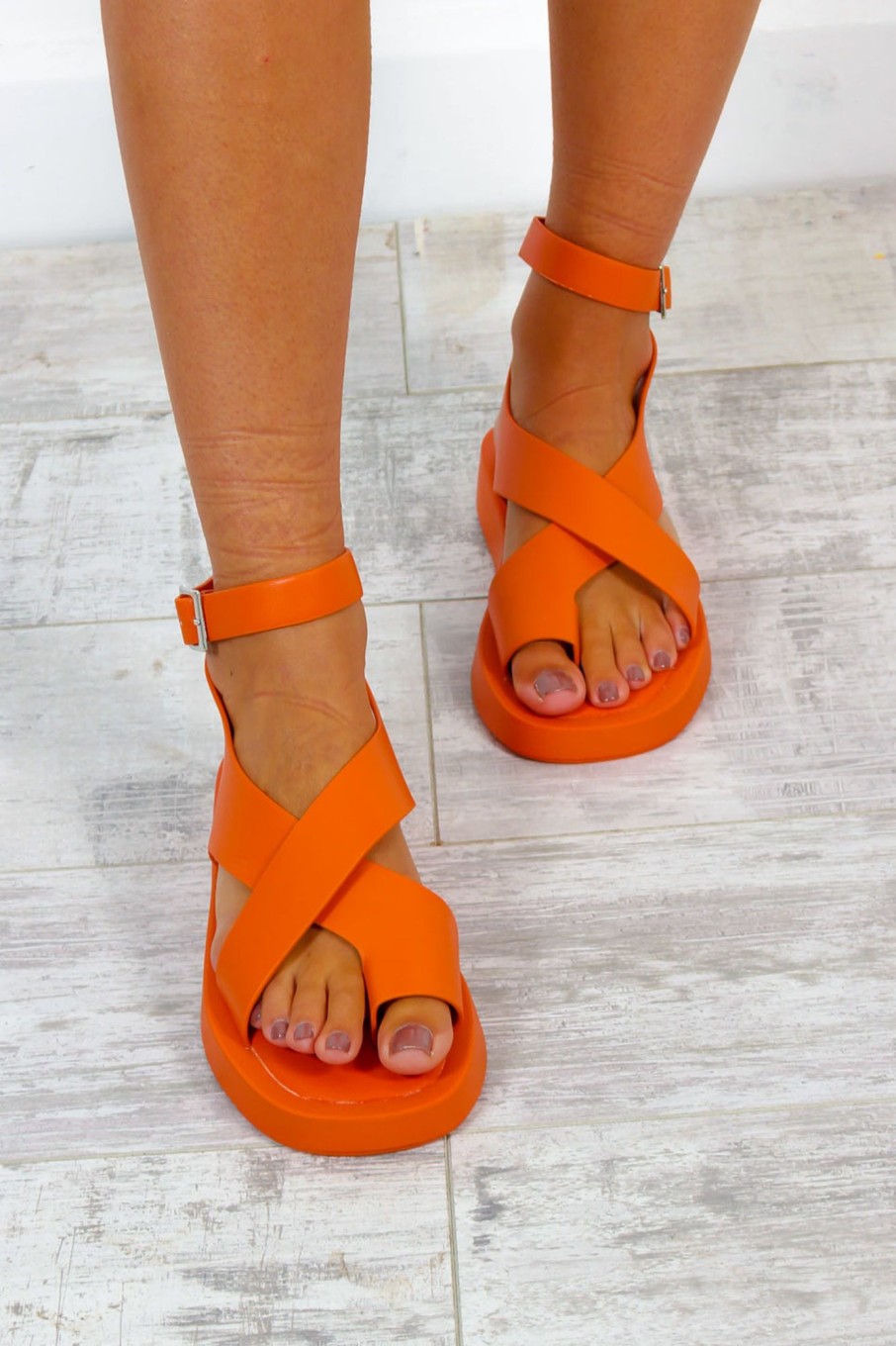 Footwear DRESS ME FASHION | At A Crossroads - Orange Sandals