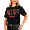 Clothing Rock Off Trade | Im With The Band - Black Red Diamante Guns N Roses T-Shirt