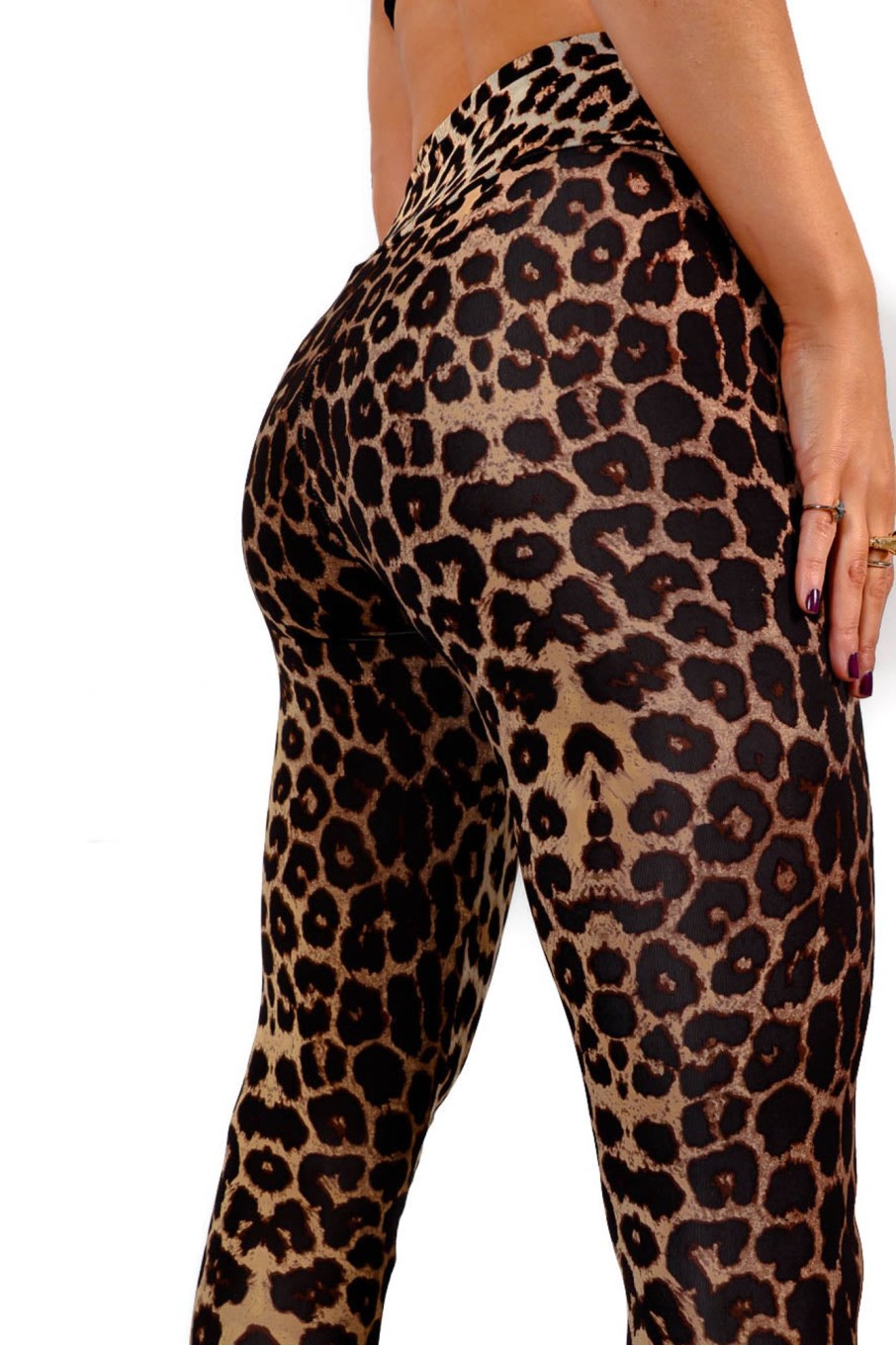 Clothing B GIRL | Live Laugh Leopard Leopard Leggings Beige