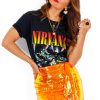 Clothing Rock Off Trade | Im With The Band - Black Orange Nirvana Licensed T-Shirt