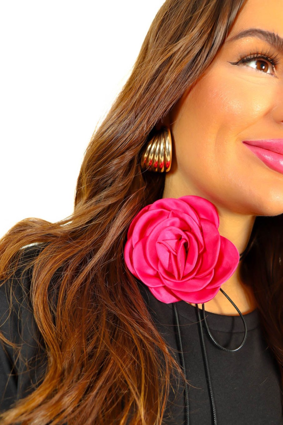 Accessories Moguland | She'S A Rose - Fuchsia Flower Corsage