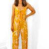 Clothing INFLUENCE | Golden Days - Mustard Floral Jumpsuit