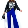 Clothing Naa Naa | Big Ambitions - Cobalt Wide Leg Trousers