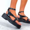 Footwear DRESS ME FASHION | Meet Me At The Crossroads - Black Crossover Sandals