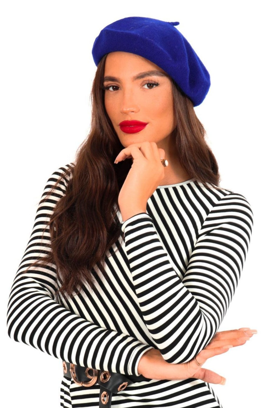 Accessories Urban Mist | Shes Jadorable - Cobalt Beret