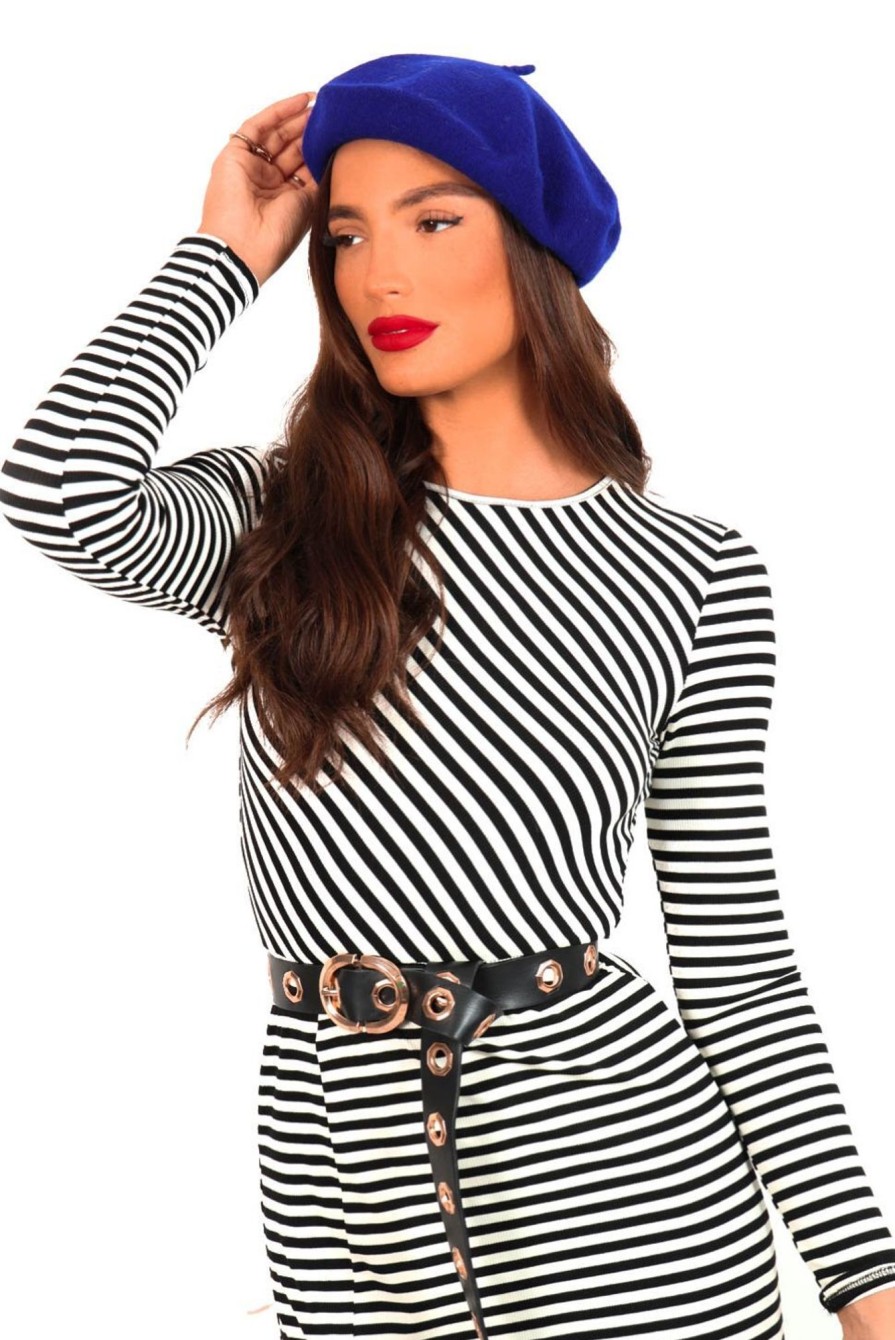 Accessories Urban Mist | Shes Jadorable - Cobalt Beret