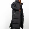 Clothing B GIRL | Rock The Coat - Black Long Hooded Puffer Jacket