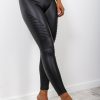 Clothing B GIRL | Knight Rider - Black Pu Leggings