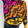 Clothing DAMES | Secret Lover - Pink Orange Amour Knitted Jumper