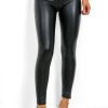 Clothing B GIRL | Leather Let Me Go - Black Leggings