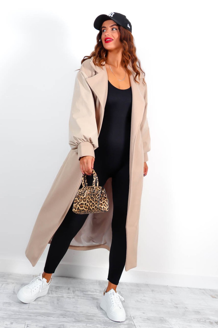 Clothing DAMES | Better Sleeve Right Now Longline Coat Beige