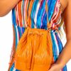 Accessories KOKO FASHION | Carry On Going - Orange Leather Bucket Bag