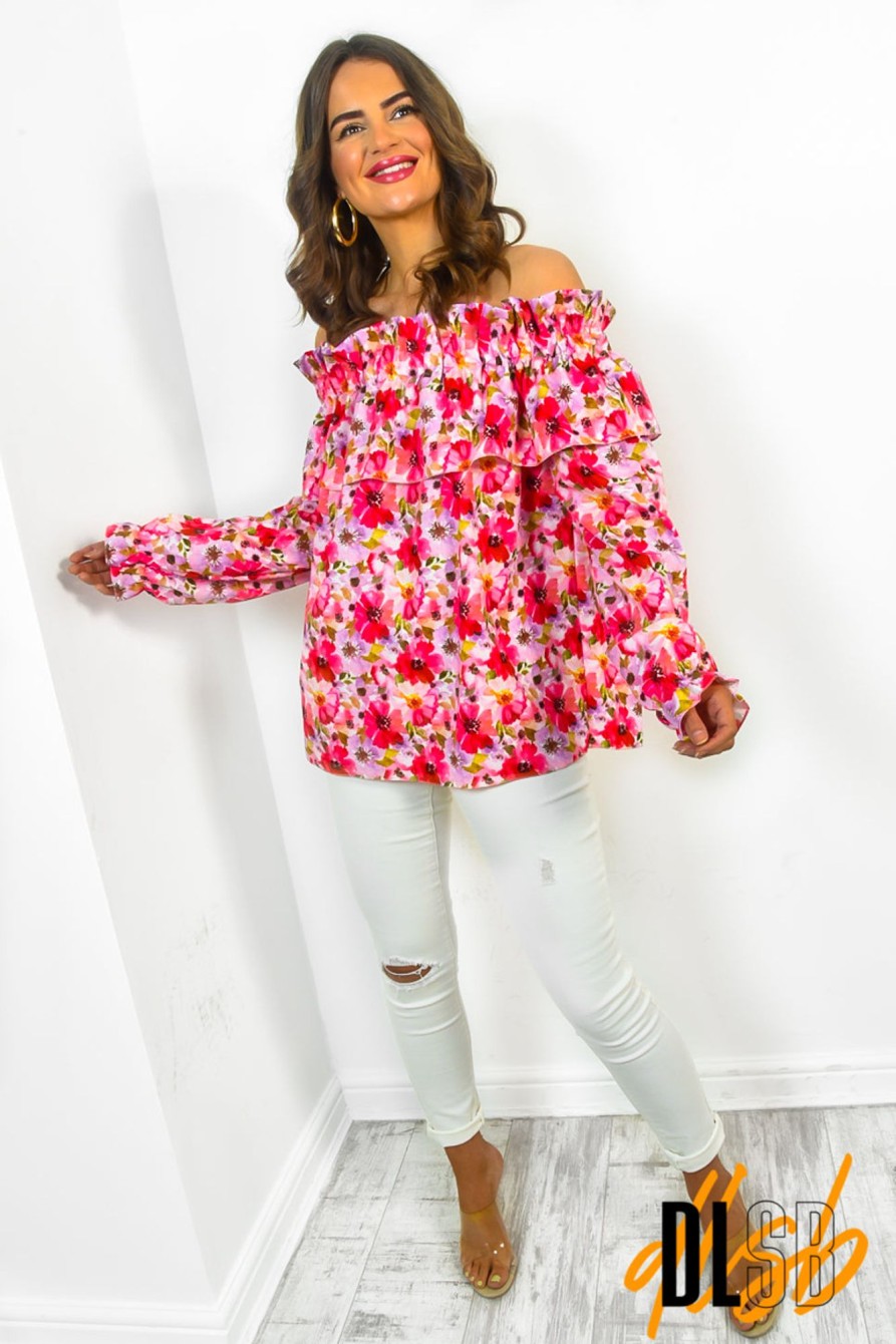 Clothing B GIRL | Make Me Bloom - Pink Floral Top