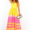 Clothing DAMES | Want Hue Back - Yellow Pink Ombre Maxi Dress