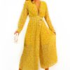 Clothing B GIRL FASHION | The Pleat Is On - Mustard Print Jumpsuit