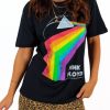 Clothing Rock Off Trade | Im With The Band - Black Multi Pink Floyd Licenced T-Shirt