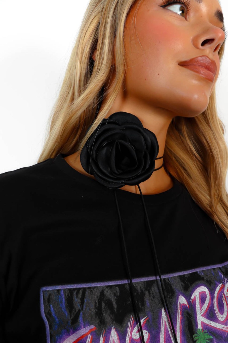 Accessories Moguland | She'S A Rose - Black Flower Corsage