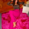 Clothing NaaNaa | Big Ambitions - Pink Wide-Leg Trousers