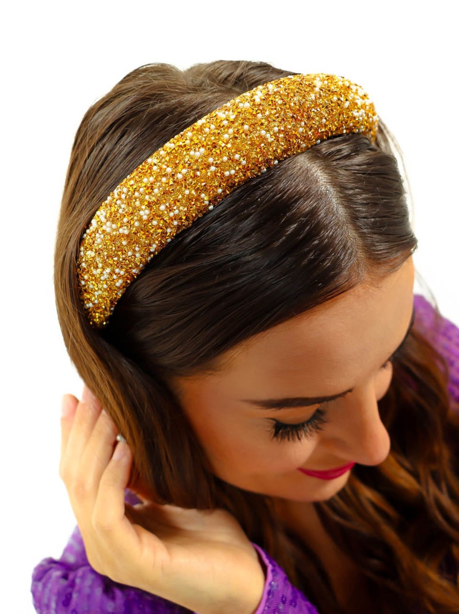 Accessories Moguland | Heads Up Gem Headband Gold