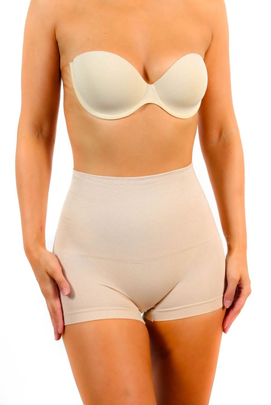 Accessories Lord | Contours And Confidence - Nude Shapewear High Waist Control Boxer Shorts