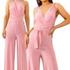 Clothing BGIRL | So Sophisticated - Blush Multi-Tie Jumpsuit