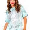 Clothing B GIRL | Forever Strong - Mint Green Tie Dye Graphic T-Shirt