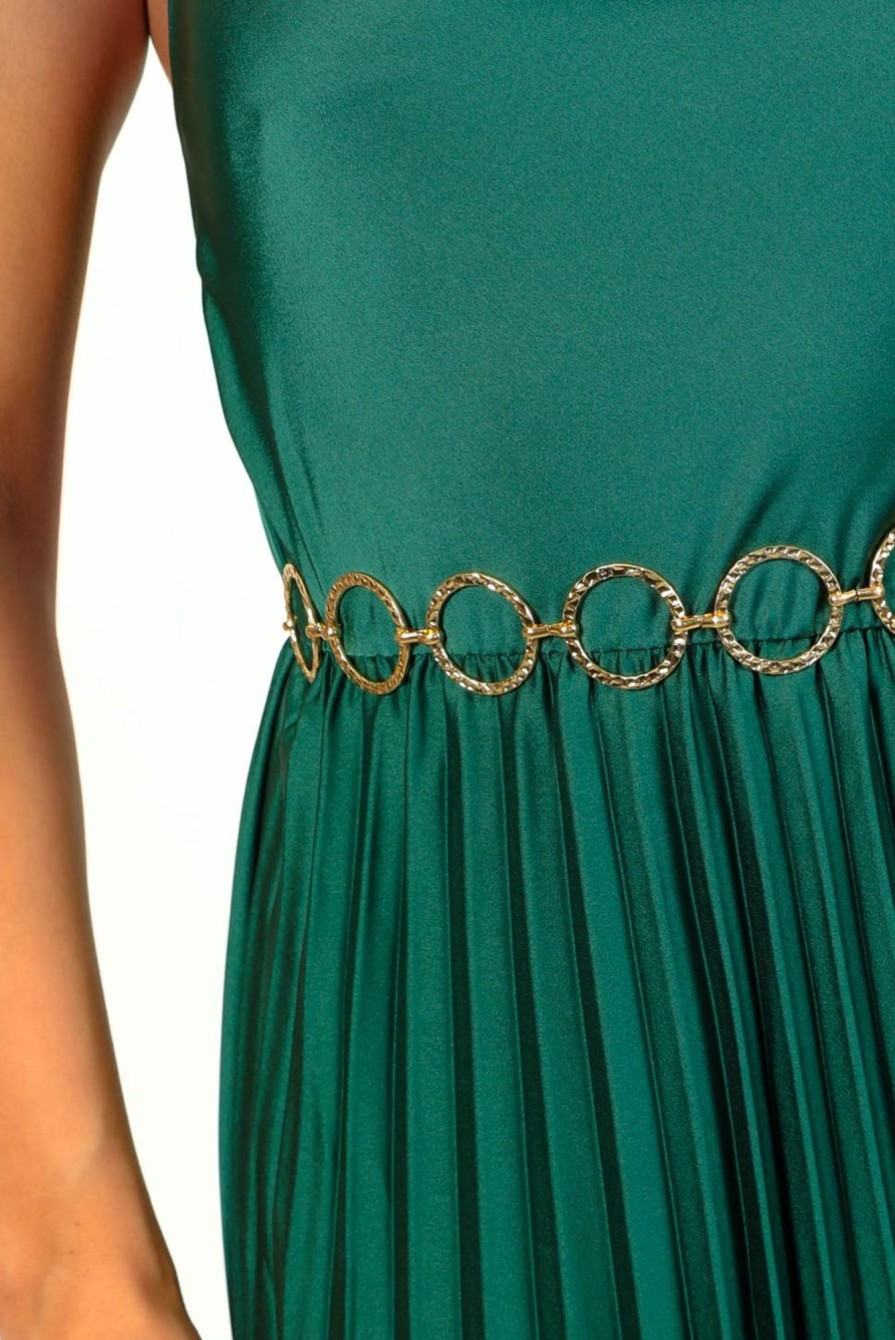 Accessories B GIRL | Its A Chain Reaction Circle Chain Belt Gold