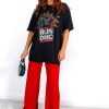 Clothing Rock Off Trade | I'M With The Band - Black Red Run Dmc Licensed T-Shirt