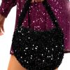 Accessories JM Bags | Shes Got Sparkle Sequin Shoulder Bag Black